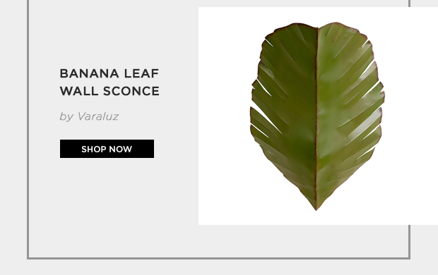 Banana Leaf Wall Sconce