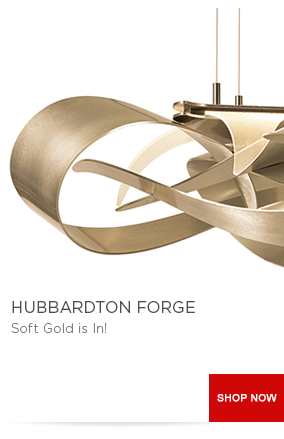 Hubbardton Forge - Soft gold is in!