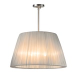 Organza Wrap Tapered Drum Pendant