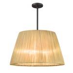 Organza Wrap Tapered Drum Pendant