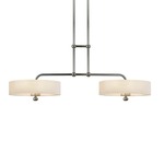 Billiardo 2-Light Linen Shade Pendant