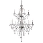 Crystal Fountain 2-Tier Chandelier