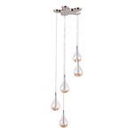 Beaded Drop 5-Light Pendant