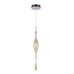 Golden Teak Long Single Pendant