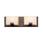 New Cube Halogen 2-Light Bath Bar