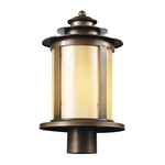 Bronzed Honey Post Lantern