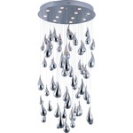 Rain LED Flush Mount Chandelier