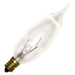 CA10 Flame Tip Candelabra Base 60W 120V