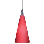 Decorative Low Voltage Tall Cone Glass Pendant