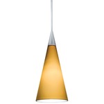 Decorative Low Voltage Tall Cone Glass Pendant