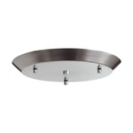 Line Voltage Cluster Round Canopy Satin Nickel
