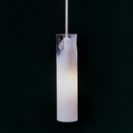 Totally Tubular Pendant W / Glass Ball Holder