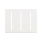Vierti 3 Gang Wall Plate