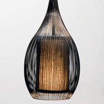 Paavo Pendant W / Black Fabric Shade