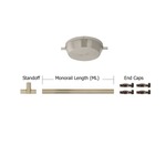 Monorail 600W Surface Mount Dual Feed Kit 1 Inch Drop