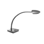 Pelle Arched Arm LED Table Lamp W / Square Base