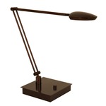 Pelle Bendable Arm LED Table Lamp W / Square Base