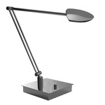 Pelle Bendable Arm LED Table Lamp W / Square Base