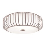 Caged Glass Ceiling Flush Mount