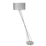 Liz Terra D Drum Shade Floor Lamp W / Foot Dimmer