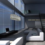 Glitterbox Suspension by Swarovski Crystal Pa