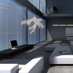 Ice Branch Suspension by Swarovski Crystal Pa