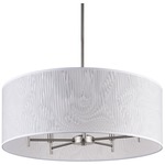 Walker 5 Arm Chandelier W / Drum Shade