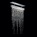 Crystalline Icicles Single Semi Flush Mount