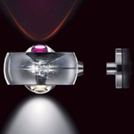 Punto Zero Wall Sconce W / Dichroic Lens Transparent Disc