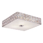 Sunburst Square Flush Mount Ceiling