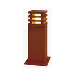 Rusty Square 40 /70 Exterior Bollard