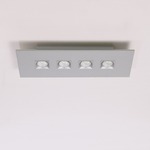 Polifemo 4 Light Rectangular Ceiling Flush Mount