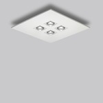 Polifemo 4 Light Square Ceiling Flush Mount