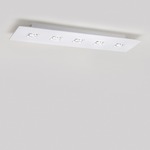 Polifemo 5 Light Rectangular Ceiling Flush Mount