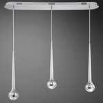 Micro 3 Light LED Linear Pendant