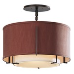 Exos Round Semi Flush Light