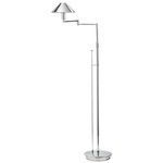 Aging Eye Metal Shade Swing Arm Floor Lamp