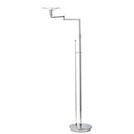 Aging Eye Glass Shade Swing Arm Floor Lamp
