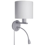 Wall Sconce with LED Reading Lamp