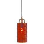 Ice Faceted Glass Pendant