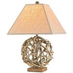 Driftwood Sphere Table Lamp