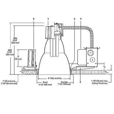 6132Bcu3 6 Inch Non IC Housing With Dimming Ballast 6132Bcu3 6 Inch Non IC Housing With Dimming Ballast