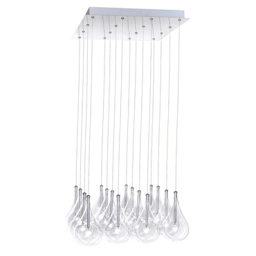 Larmes 16 Light Square Suspension