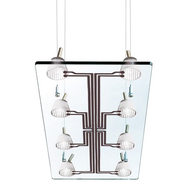 Lastra 8 Light Rectangular Suspension