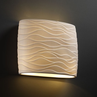 Wide Oval Flush Wall Sconce Wide Oval Flush Wall Sconce