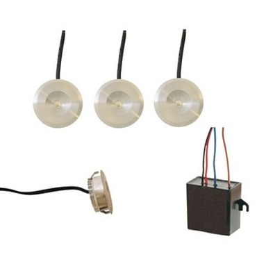 Button Dot Round LED Undercabinet Kit