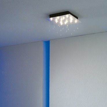 Crystal Rain Square Ceiling Mount Crystal Rain Square Ceiling Mount