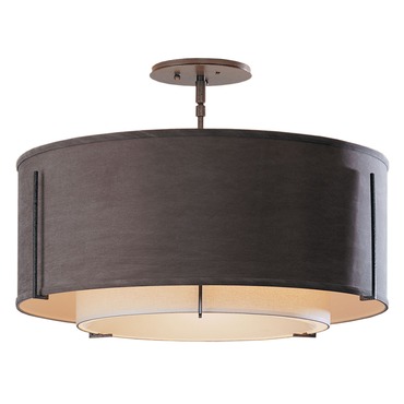 Exos Double Shade Semi Flush Ceiling Mount Exos Double Shade Semi Flush Ceiling Mount