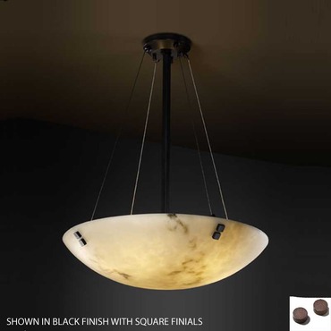 Round Bowl Pendant W / Cylindrical Finials Round Bowl Pendant W / Cylindrical Finials