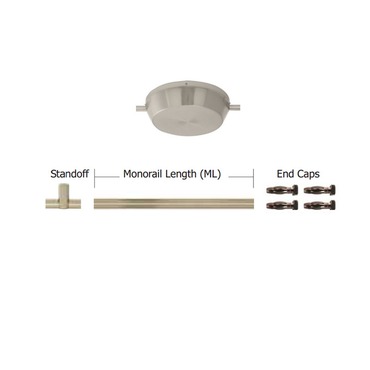 Monorail 300W Surface Mount Electronic Kit 1 Inch Drop